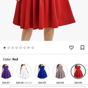 Red dress, only worn once. Really great condition!